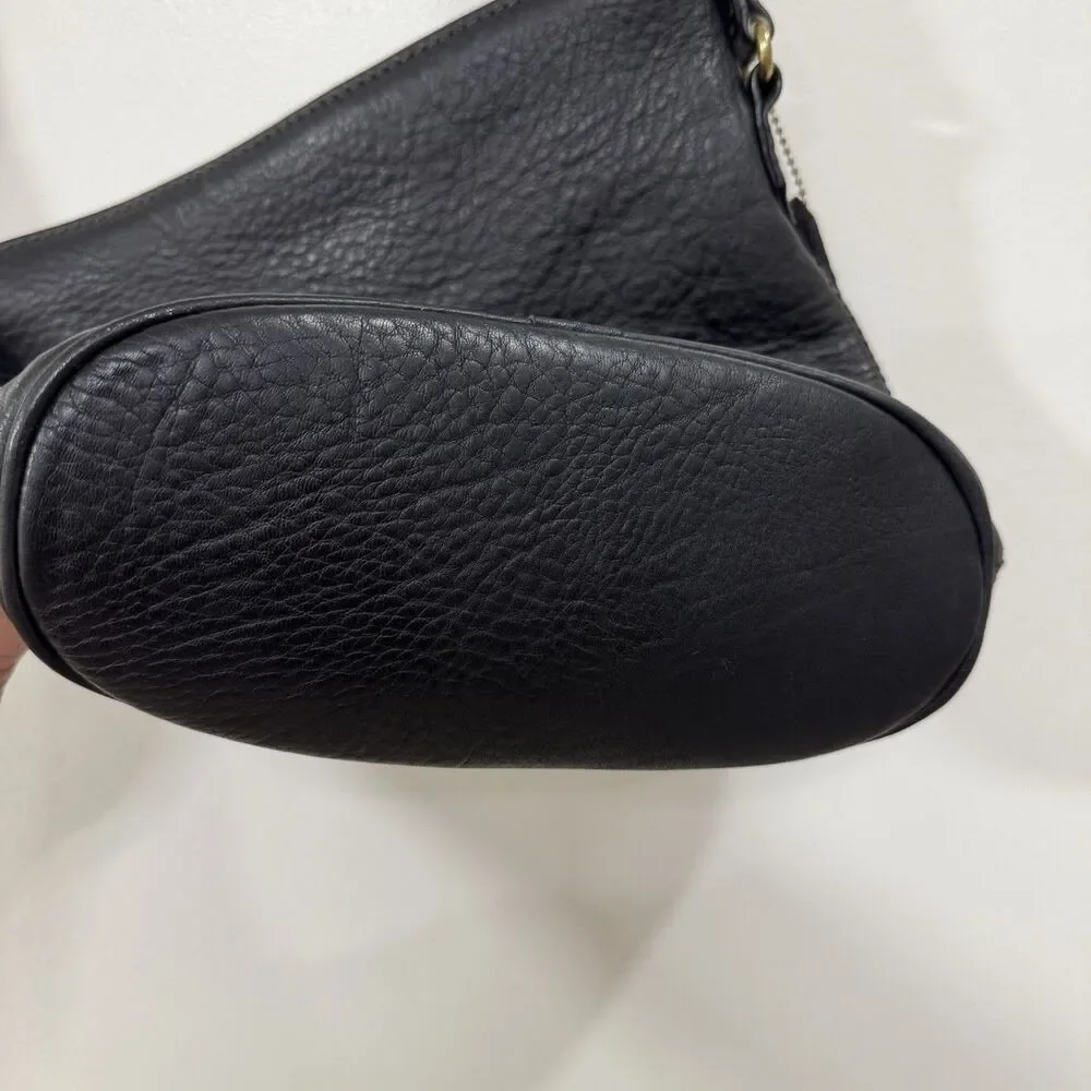 Coach Sonoma Bucket Bag 4907 Black Pebbled Leather Excellent Condition Vtg